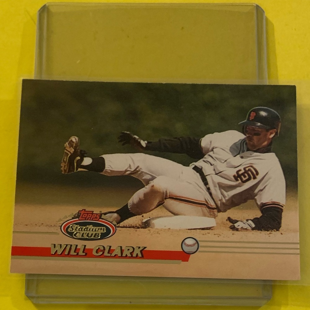 Will Clark #562 1993 Topps Stadium Club Baseball Trading Card